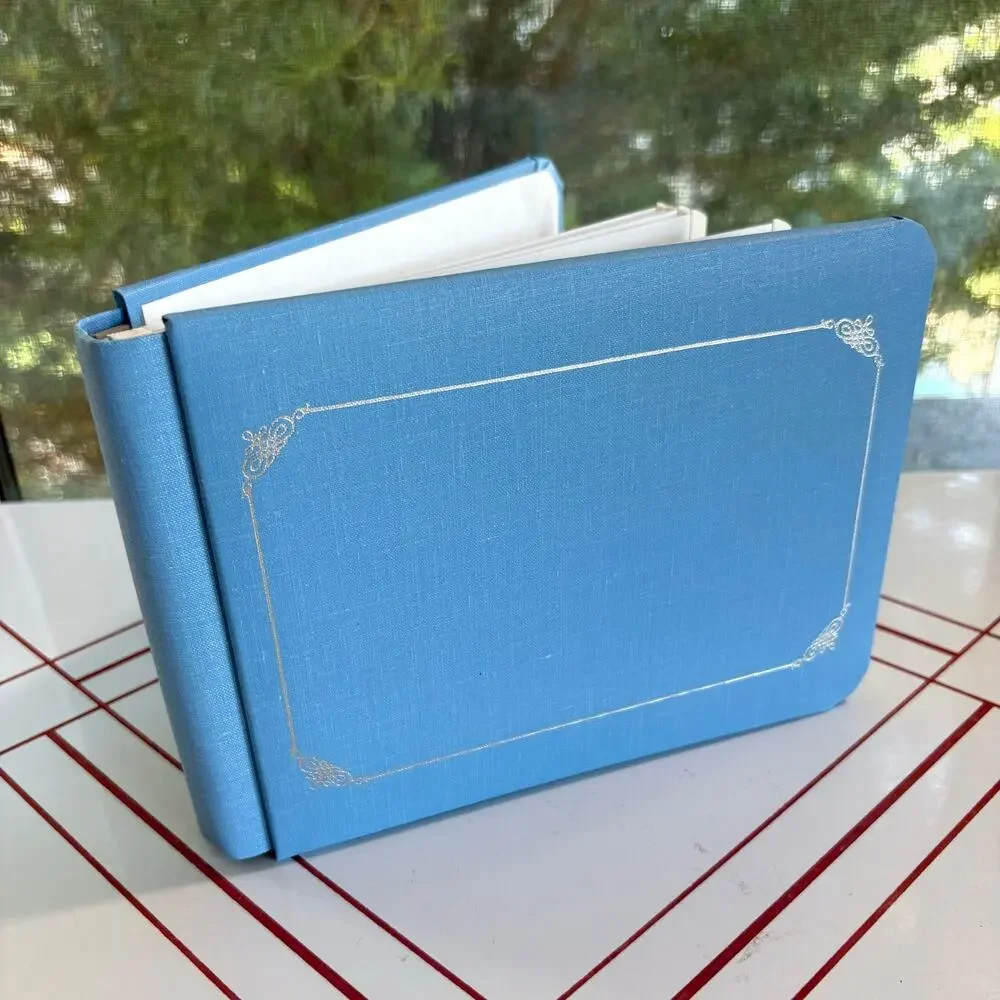 Creative Memories Blue Scrapbook Album Small Blank Memory Book 6x8